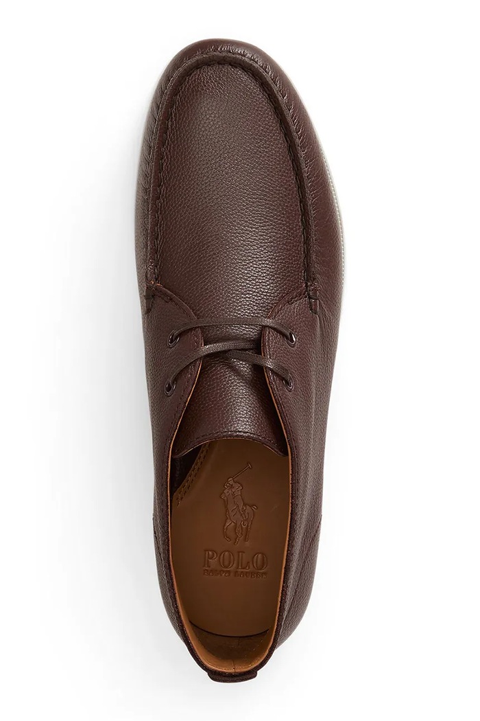 Obuv Polo Ralph Lauren Mokasíny pánske kožené Merton Chuka 803P15852002.201 hnedá