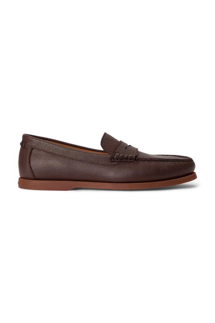 Polo Ralph Lauren Mokasinke za muškarce od kože Merton Penny smeđa 803P15850002.201