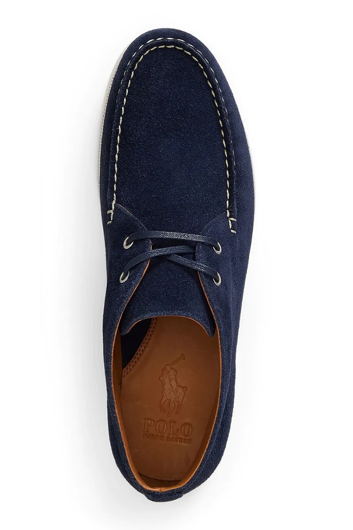 Boty Polo Ralph Lauren Polobotky pánské semišové Merton Chuka 803P07648003.410 námořnická modř