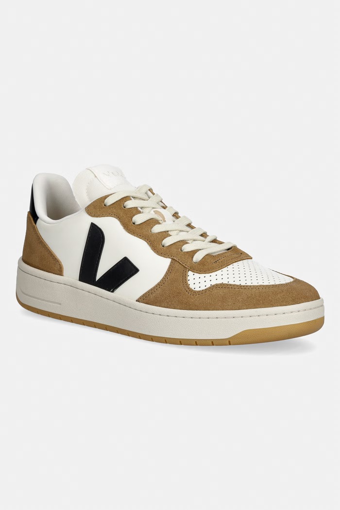 Veja V-10 LEATHER sneakers da uomo marrone VI0221444B