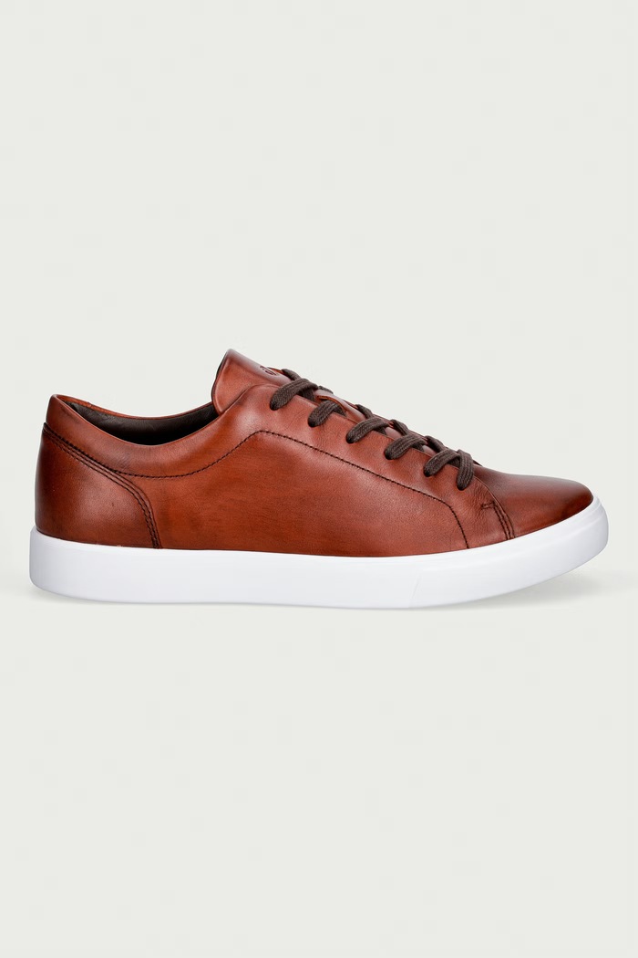 Ecco Soft 10 маратонки мъжки от кожа 560114.01053 кафяв AW26