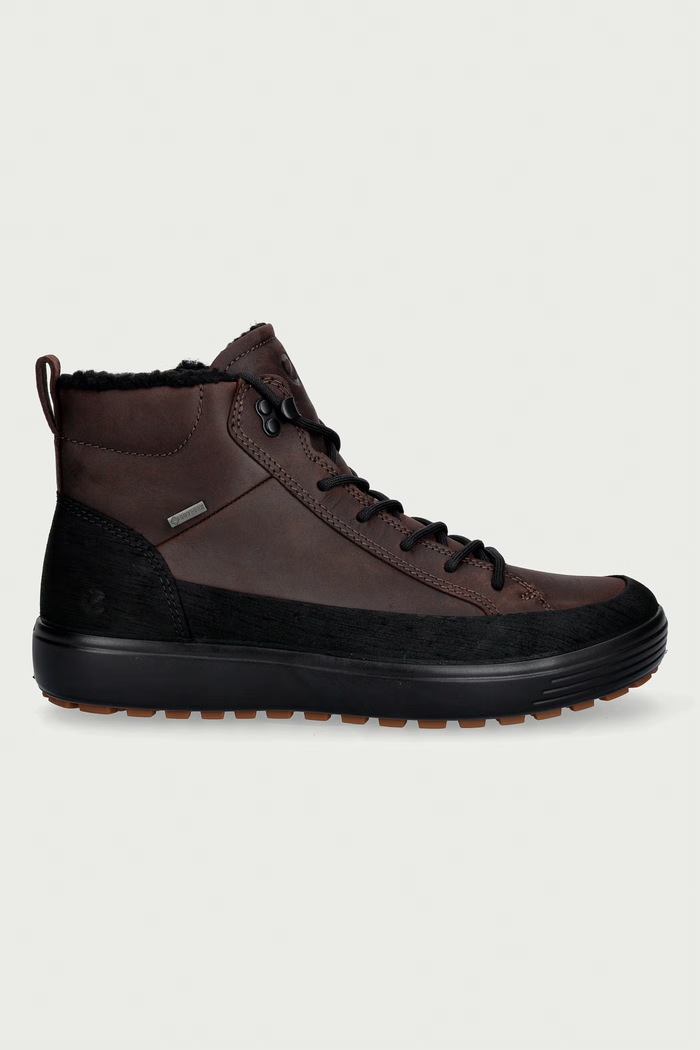 Ecco Turistické topánky pánske kožené Soft 7 Tred W 450444.59325 hnedá AW26
