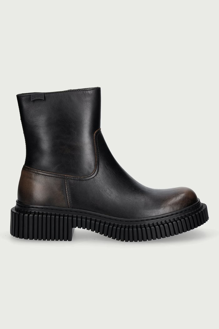 Camper Poltopánky pánske kožené Pix Berlin K300525.005 čierna AW26