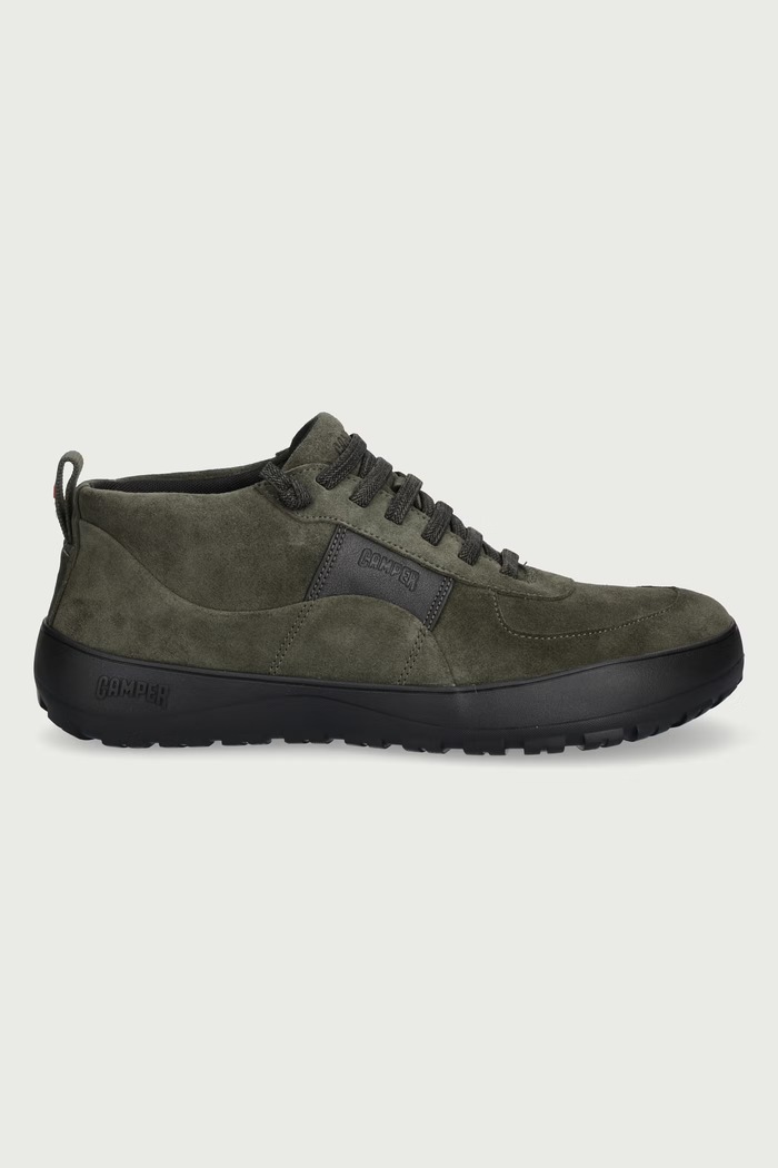 Camper Peu Serra tenisice za muškarce od brušene kože K300561.006 zelena AW26