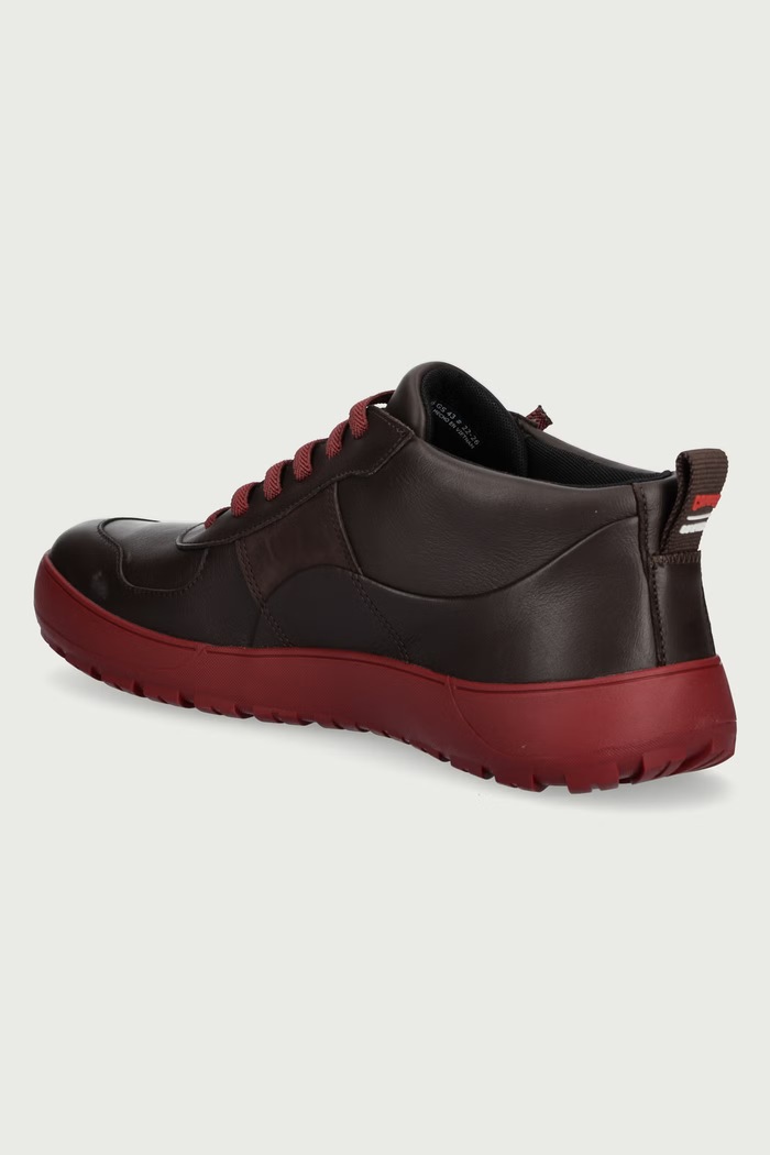 Παπούτσια Camper Peu Serra sneakers ανδρικά δερμάτινα K300561.005 καφέ