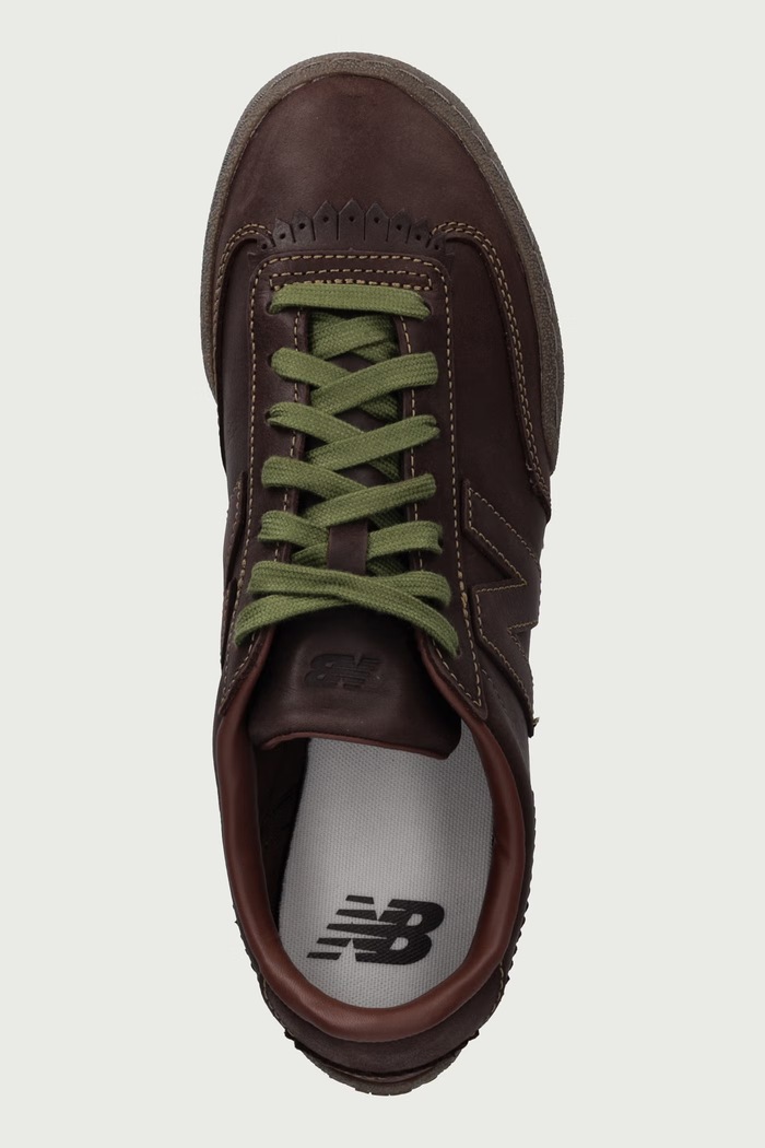 Sneakersy męskie skórzane New Balance UGTRS5HP brązowy