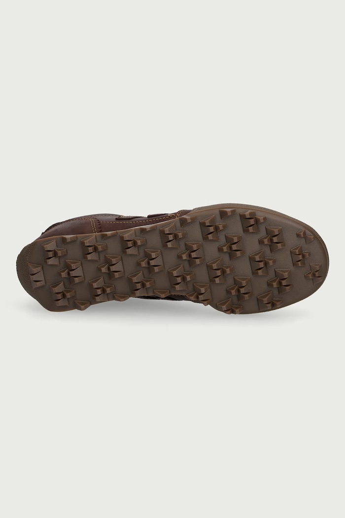 Sneakersy męskie skórzane New Balance brązowy UGTRS5HP