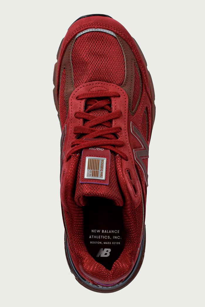 Made in USA sneakersy męskie New Balance U990BR4 czerwony