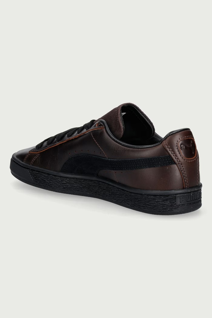 Obuwie Puma Suede Dressed sneakersy męskie skórzane 408831 brązowy