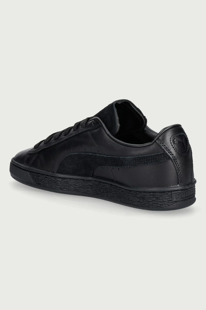 Suede Dressed sneakersy męskie skórzane Puma 408831 czarny
