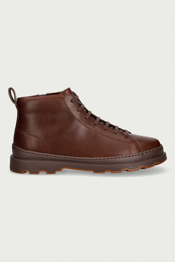 Camper παπούτσια Ανδρικά δερμάτινα Brutus+ K300535.005 καφέ AW26