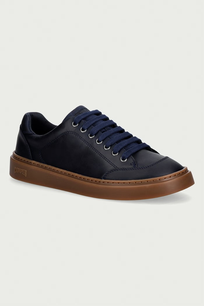Camper Runner Twentyfive sneakers boty pánské kožené námořnická modř K101105.018
