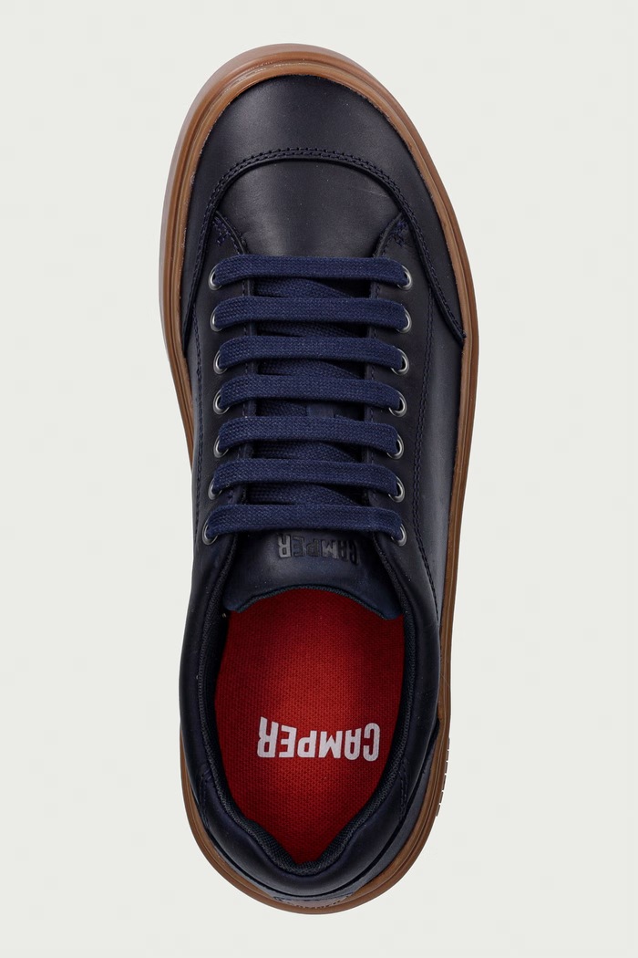 Camper Runner Twentyfive sneakers boty pánské kožené námořnická modř K101105.018