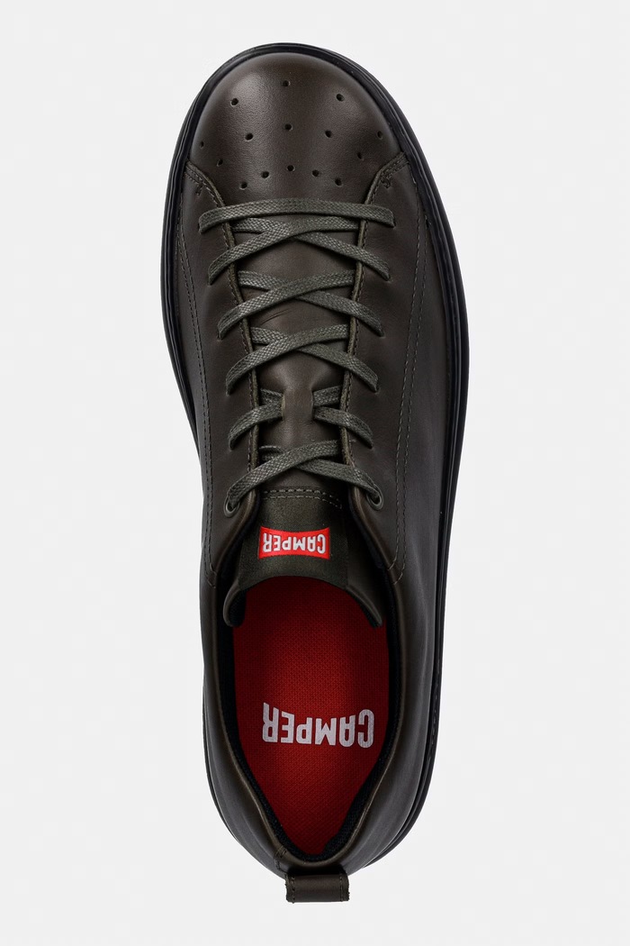 Camper Runner Four sneakers boty pánské kožené zelená K100226.165