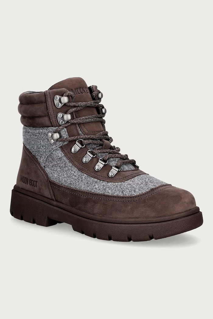 Moon Boot čizme za muškarce MB COMBAT BOOT FELT smeđa 80D2520060.MH03