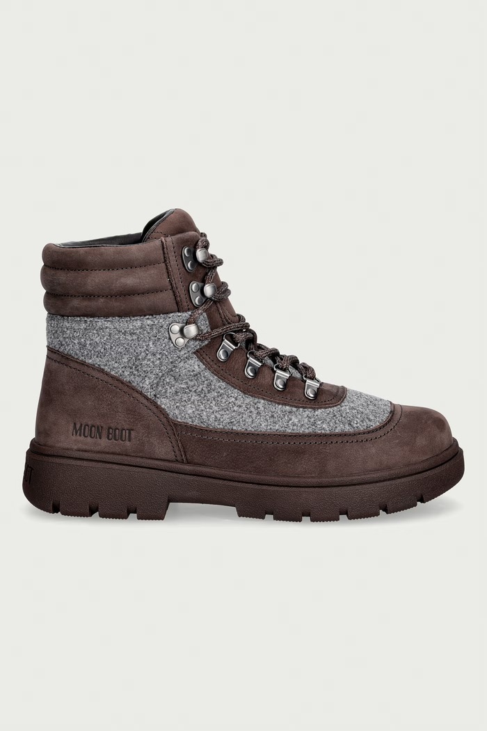 Moon Boot čizme za muškarce MB COMBAT BOOT FELT 80D2520060.MH03 smeđa AW26
