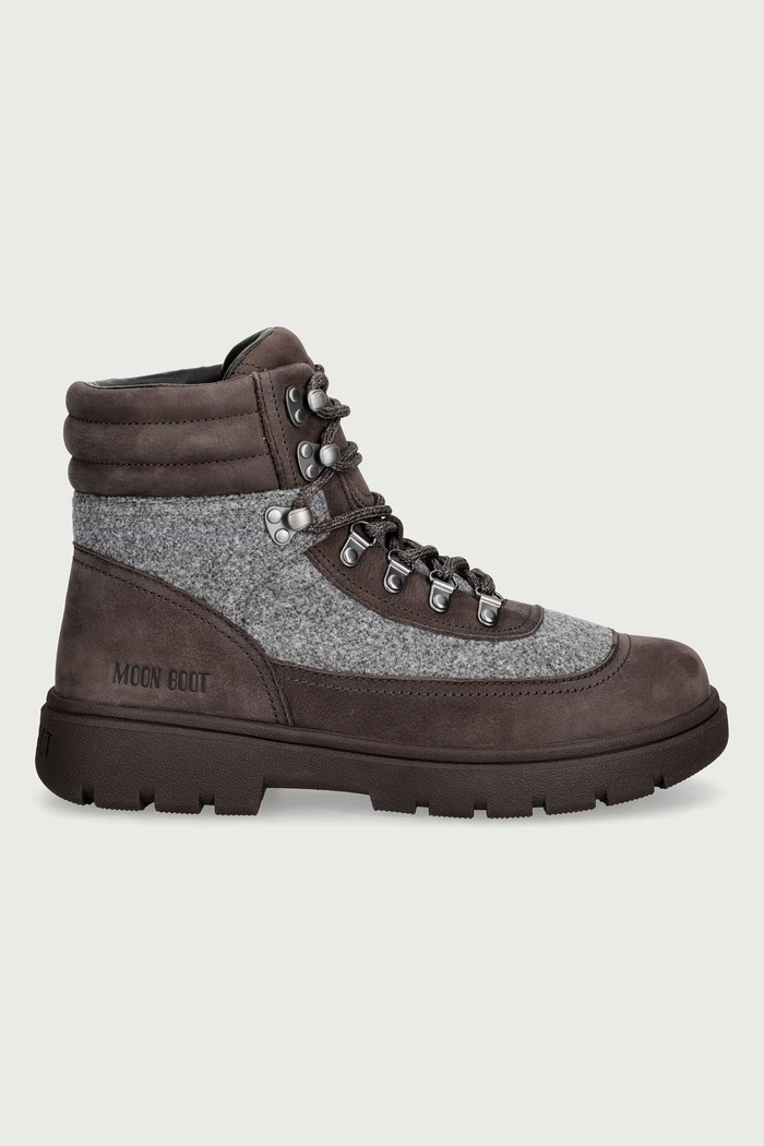 Moon Boot Trzewiki męskie MB COMBAT BOOT FELT 80D2520060.MH03 brązowy AW26