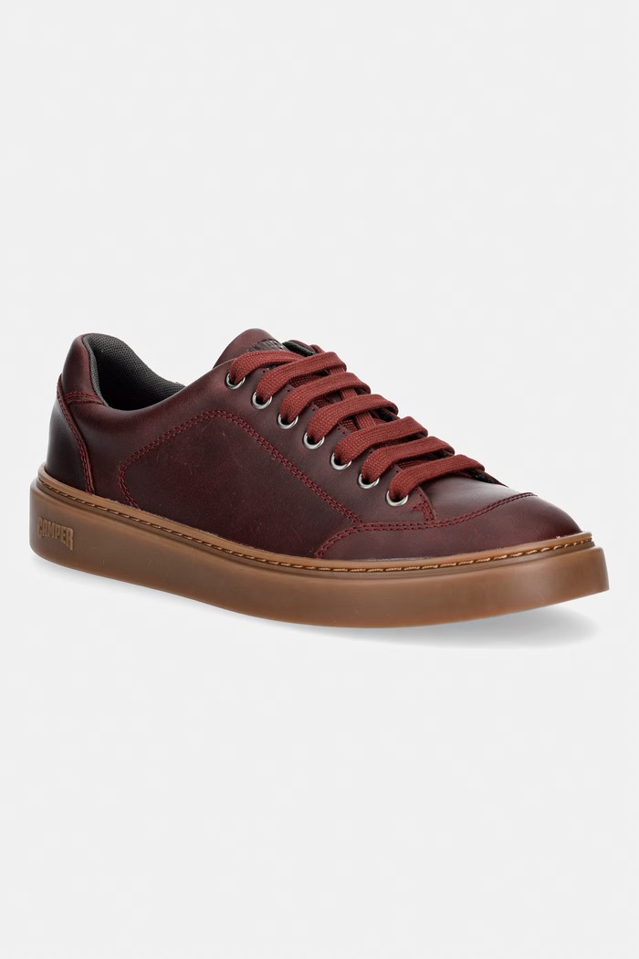 Camper Runner Twentyfive sneakers ανδρικά δερμάτινα μπορντό K101105.012