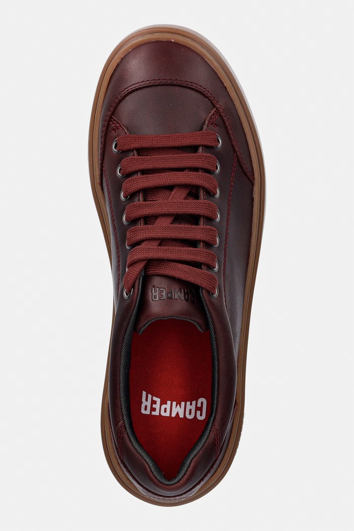 Camper Runner Twentyfive sneakers ανδρικά δερμάτινα μπορντό K101105.012