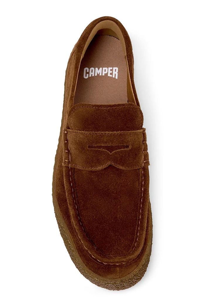 Camper mokasyny męskie zamszowe Peu Tereno brązowy K101135.002