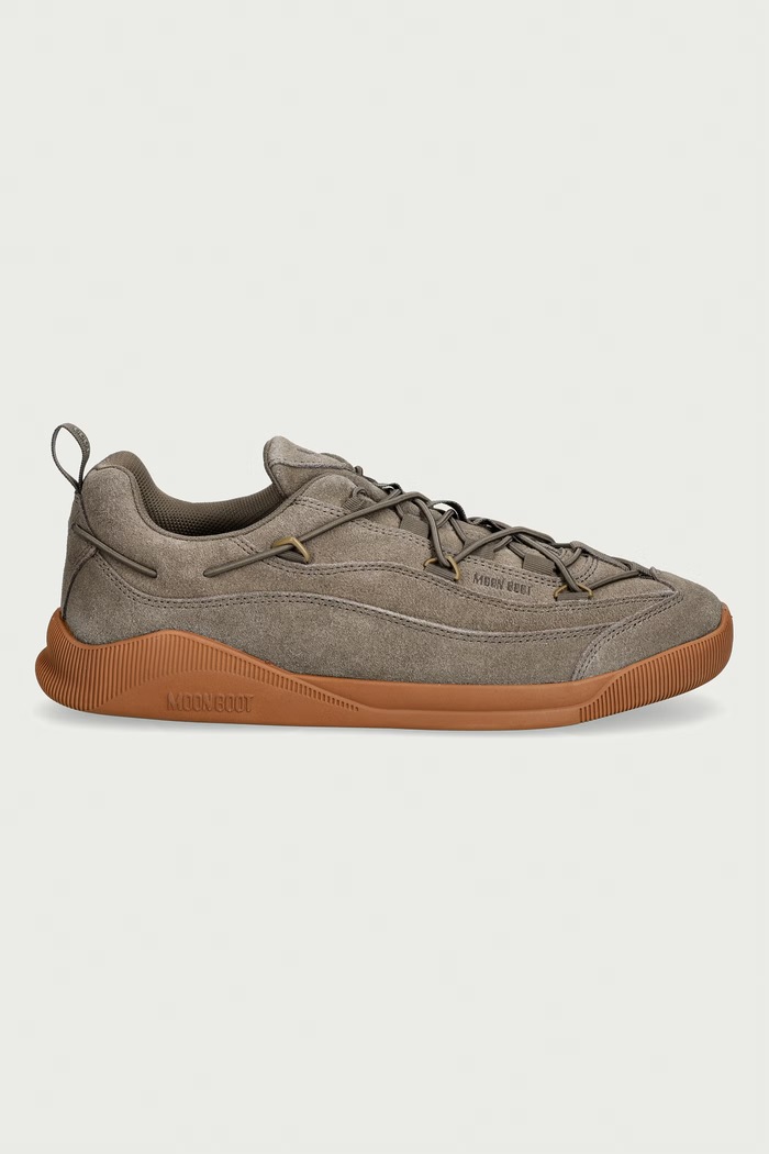 Moon Boot MB MOONLIGHT SUEDE sneakers ανδρικά σουέτ 80D2510050.H055 πράσινο AW26
