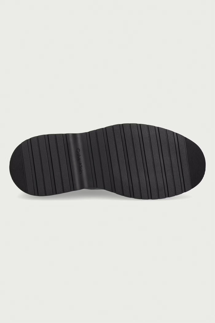 Poltopánky pánske kožené COMBAT APRON LACEUP TU LTH Calvin Klein hnedá HM0HM022450HQ