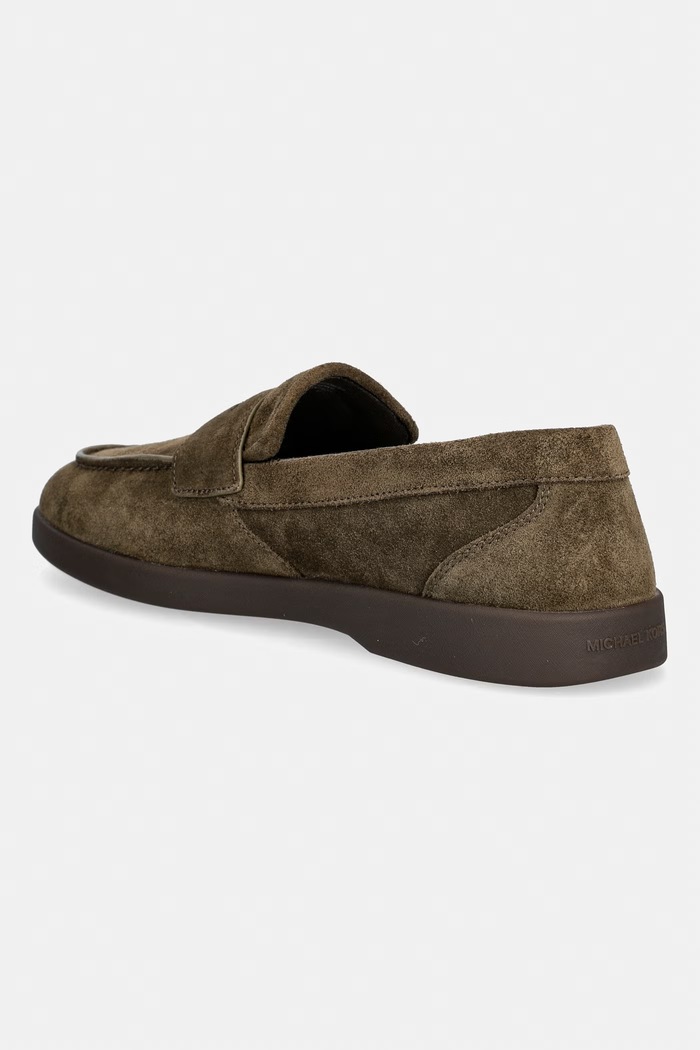 Παπούτσια Michael Kors μοκασίνια Ανδρικά σουέτ Wesley Slip On 42T6HUFS1S.282 πράσινο