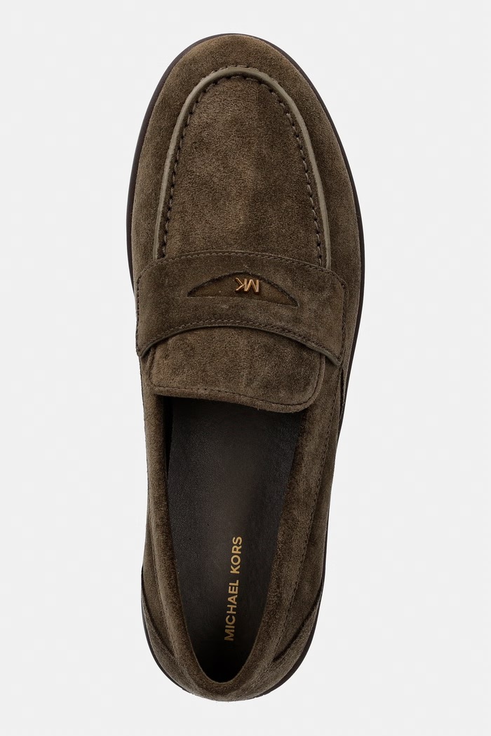 Michael Kors μοκασίνια Ανδρικά σουέτ Wesley Slip On πράσινο 42T6HUFS1S.282