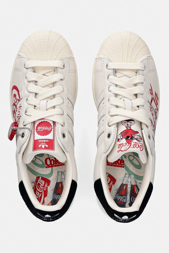 adidas Originals Superstar II x Coca Cola sneakers pánske kožené béžová KH6892