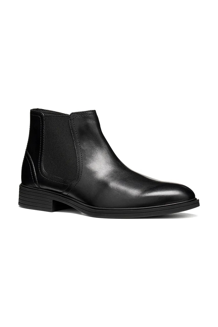 Geox Topánky pánske kožené U THORIAN U66NZA00043C9999 čierna AW26