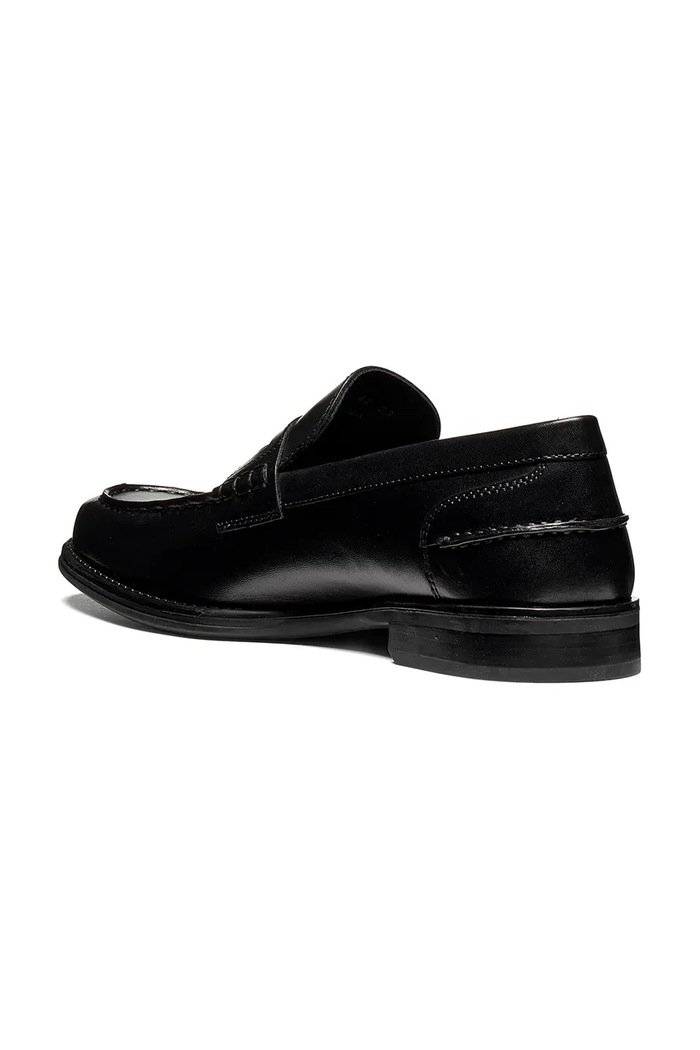 Παπούτσια Geox Μοκασίνια Ανδρικά δερμάτινα U ELLMOOR U66NWB00043C9999 μαύρο