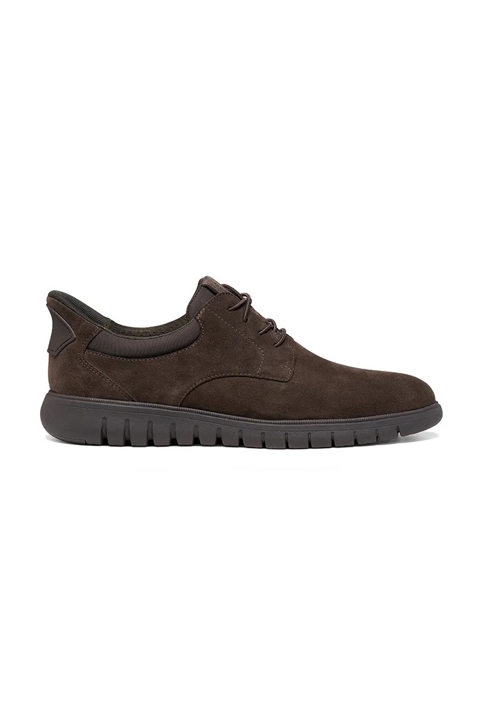 Geox U FLEXTRIDE F PLUS FLEXY FAST IN sneakers pentru bărbați din piele întoarsă maro U664JA00022C6005