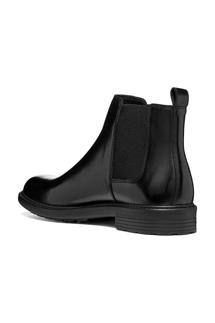 Boty Geox Kotníkové boty pánské kožené U WALK PLEASURE B U567KA00043C9997 černá