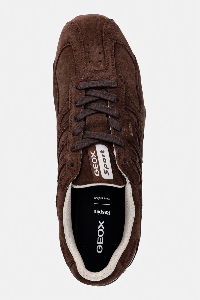 Geox U SNAKE sneakers ανδρικά σουέτ καφέ U66NVA022BCC6006