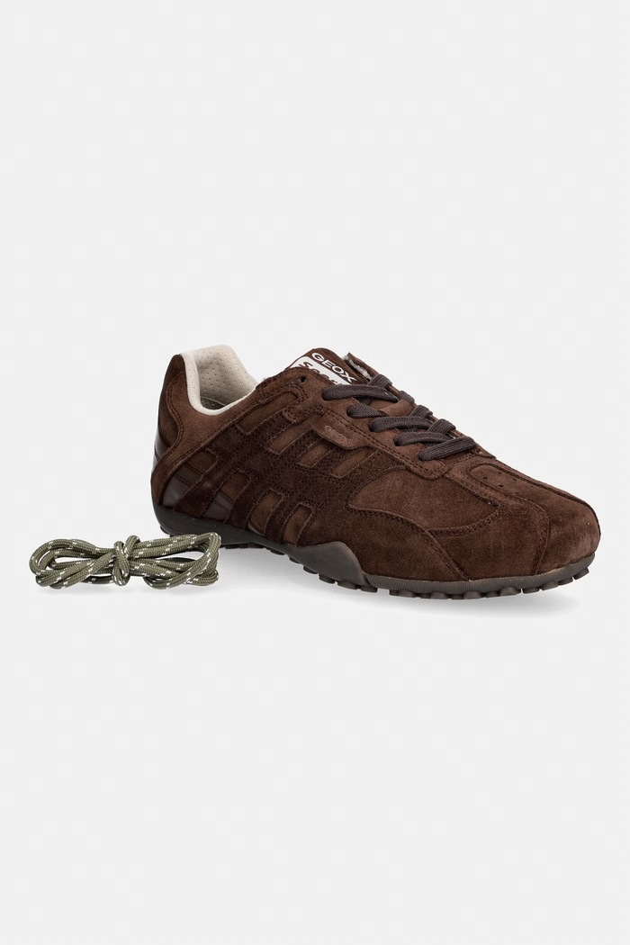Geox U SNAKE sneakers ανδρικά σουέτ U66NVA022BCC6006 καφέ