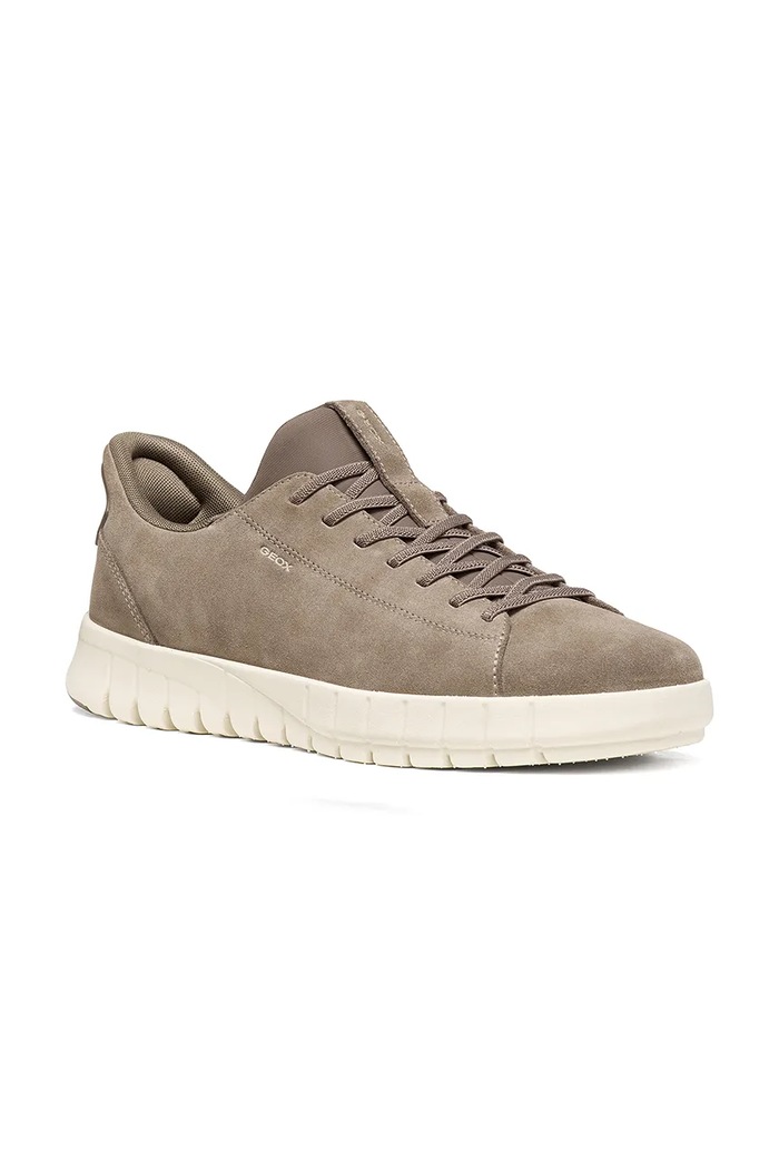 Geox U FLEXTRIDE PLUS sneakers boty pánské semišové hnědá U65MAA00022C6029