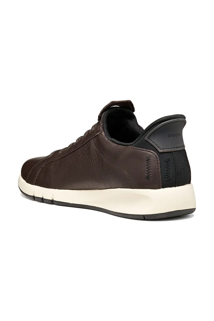 Παπούτσια Geox U AERANTIS PLUS FAST IN sneakers γυναικεία δερμάτινα U65MUA00046C6009 καφέ
