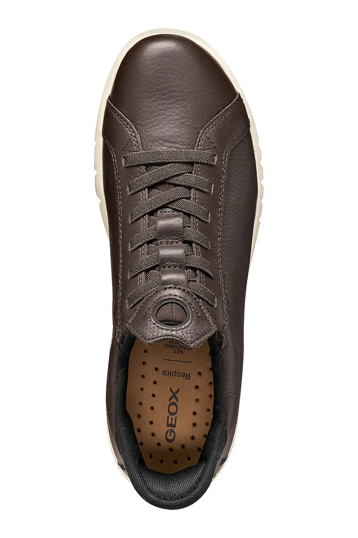 U AERANTIS PLUS FAST IN sneakers γυναικεία δερμάτινα Geox U65MUA00046C6009 καφέ