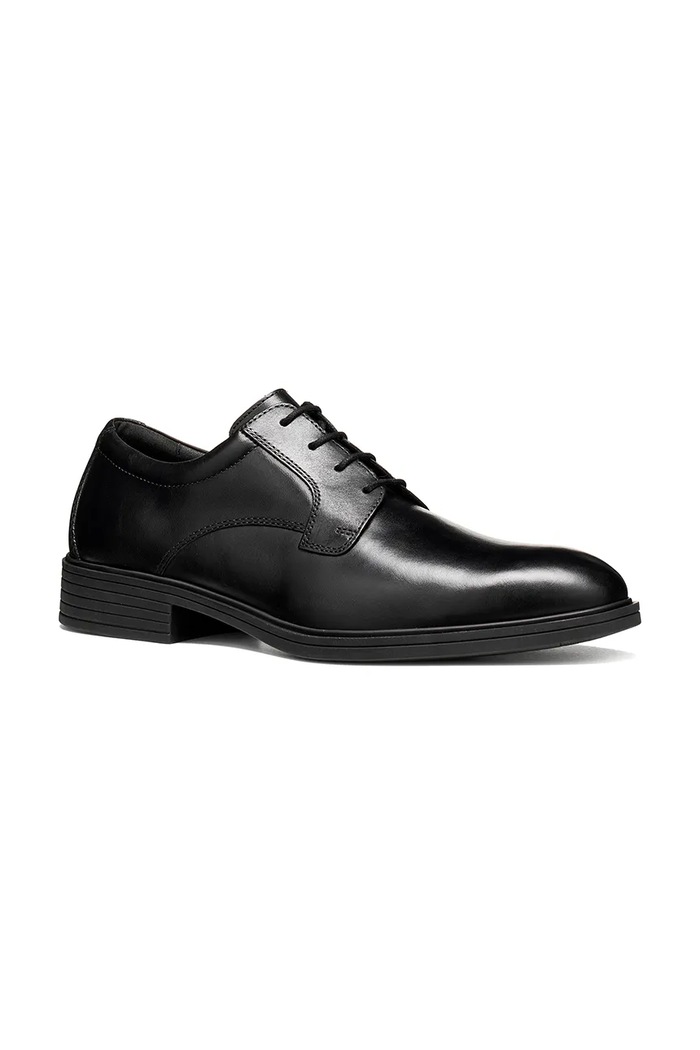 Παπούτσια Geox Oxford Ανδρικά δερμάτινα U THORIAN U66NZD00043C9999 μαύρο