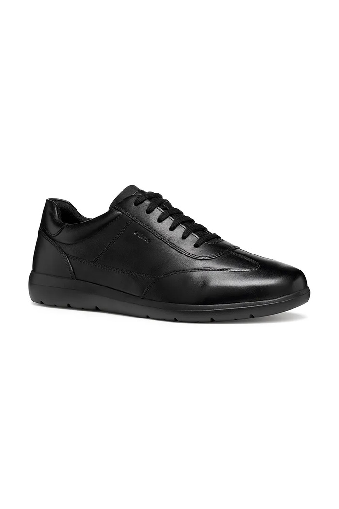 Geox U LEITAN sneakers boty pánské kožené U563QA00085C9999 černá AW26