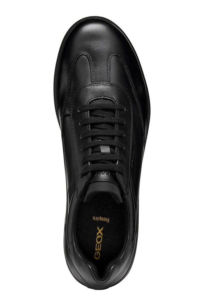 Geox U LEITAN sneakers boty pánské kožené U563QA00085C9999 černá