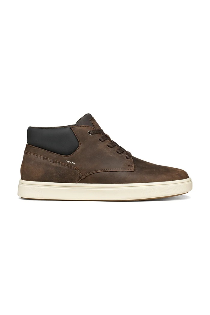 Geox U BALTMOORE sneakers ανδρικά δερμάτινα καφέ U56LDE000FFC6005