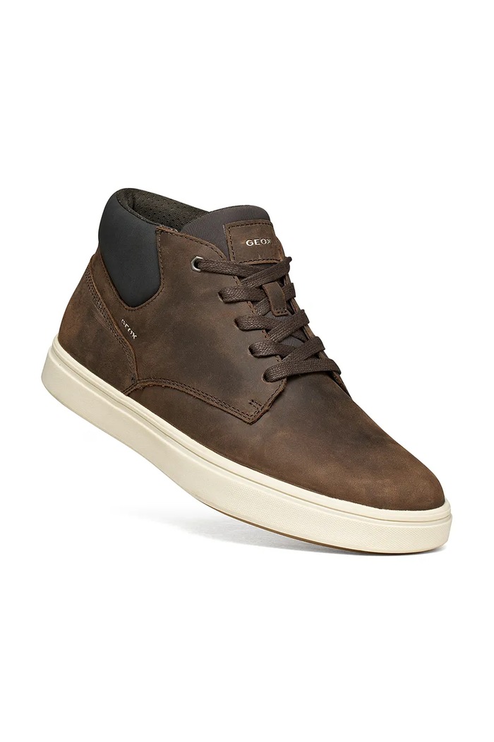 Geox U BALTMOORE sneakers ανδρικά δερμάτινα U56LDE000FFC6005 καφέ AW26