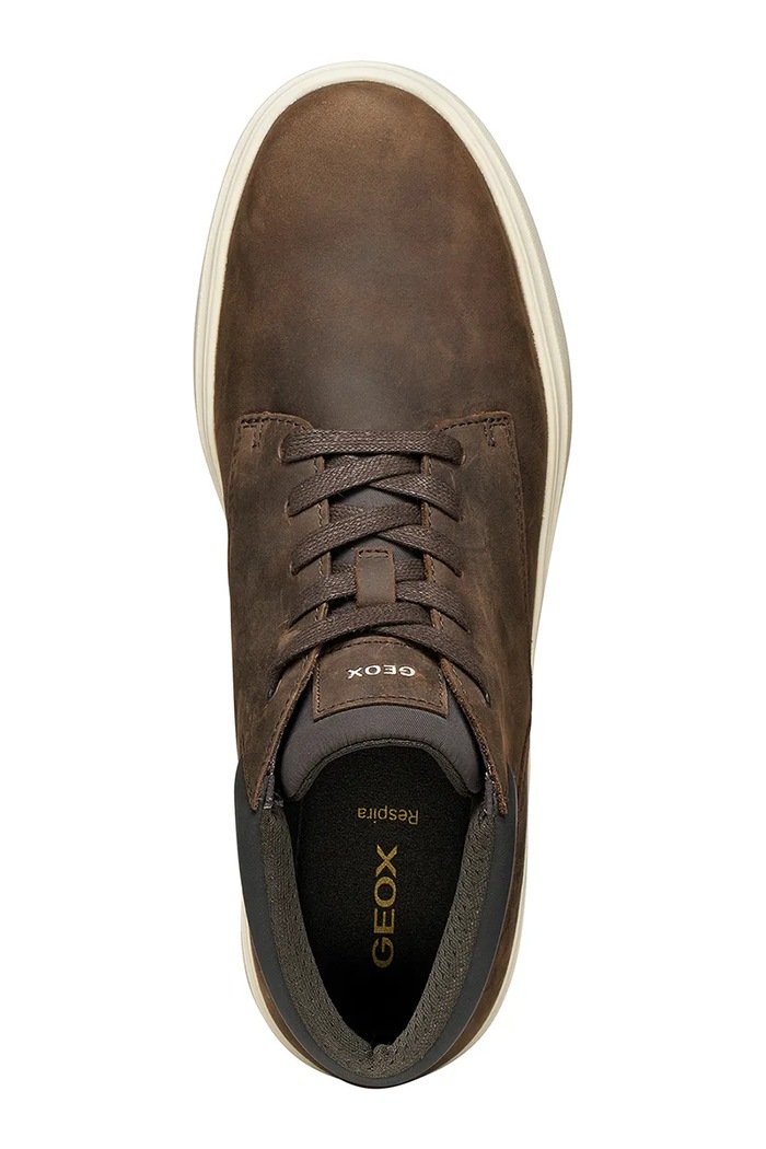 Geox U BALTMOORE sneakers ανδρικά δερμάτινα U56LDE000FFC6005 καφέ