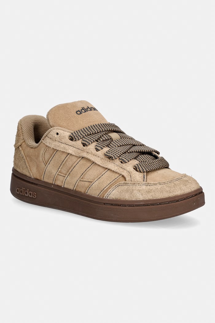 adidas Ground Court Alpha sneakersy męskie zamszowe brązowy KK4731