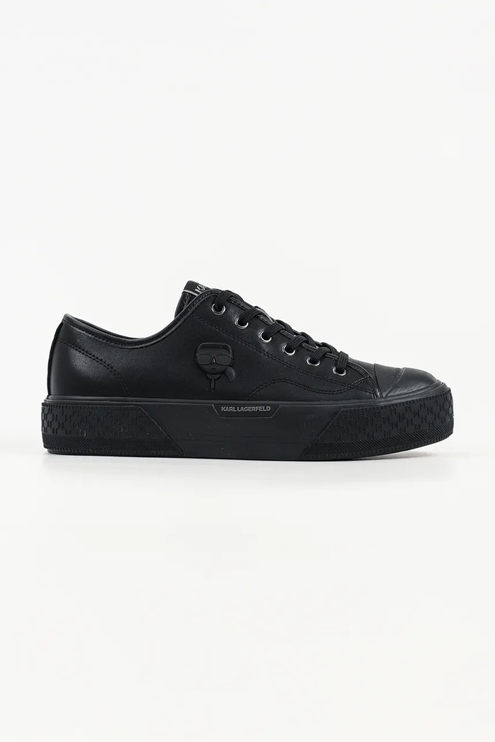 Karl Lagerfeld Kampus Max III Nft trampki męskie skórzane czarny KL50470N.00X