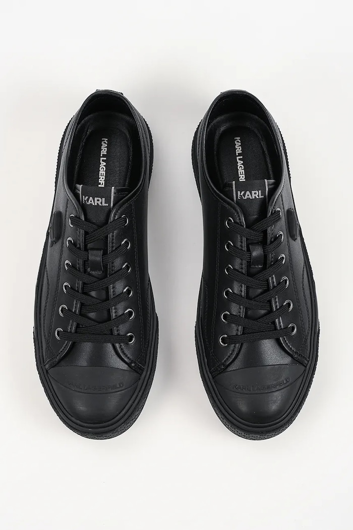 Karl Lagerfeld Kampus Max III Nft trampki męskie skórzane czarny KL50470N.00X
