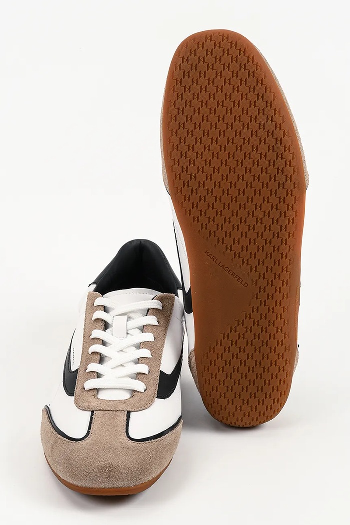 Karl Lagerfeld Devon Sneaker sneakersy męskie skórzane KL54415.31T biały