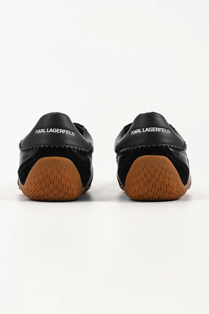 Obuwie Karl Lagerfeld Devon Sneaker sneakersy męskie skórzane KL54415.300 czarny