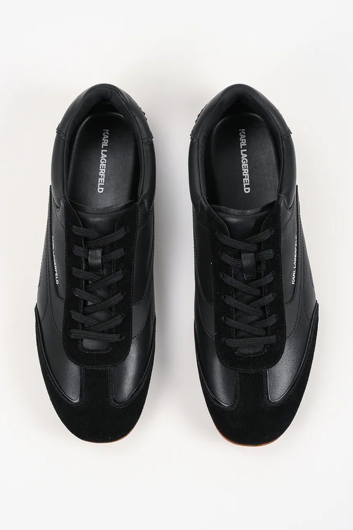 Karl Lagerfeld Devon Sneaker sneakersy męskie skórzane czarny KL54415.300
